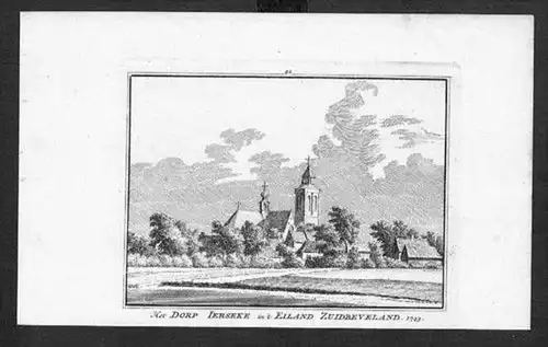 Yerseke Reimerswaal Zuid-Beveland Kupferstich Holland gravure