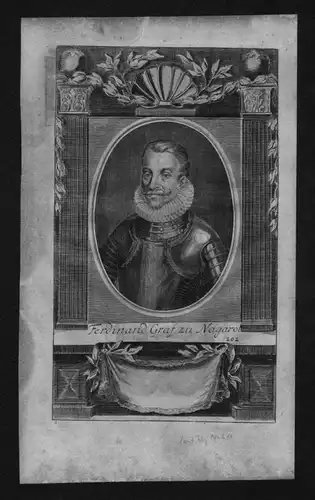 Ferdinand Graf zu Nogarol gravure engraving Kupferstich Portrait