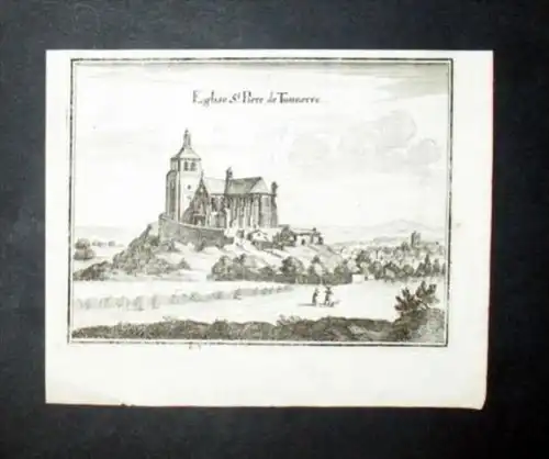 Tonnerre Eglise Saint Pierre France   gravure