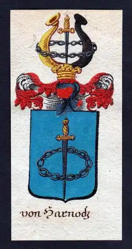 h. von Harnoch Ostpreussen Wappen coat of arms Manuskript