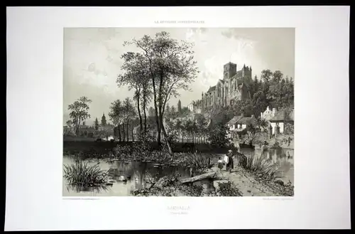 Lamballe - Lamballe Ansicht vue Bretagne Frankreich France Lithographie