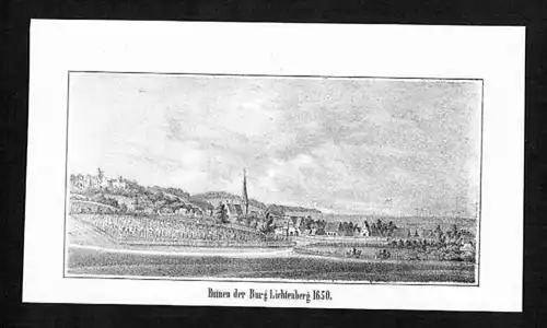 Lichtenberg b. Salzgitter Original Lithographie