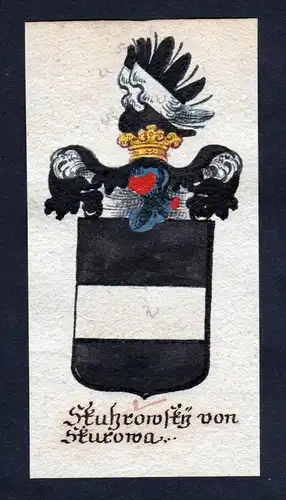 h. Skuhrowsky Skuhrow Böhmen Skuhrov Wappen coat of arms Manuskript