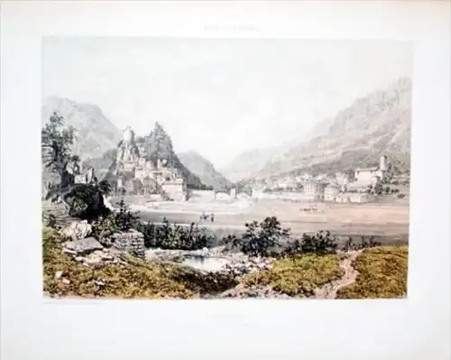 - Roquesteron Alpes-Maritimes Lithographie couleur lithograph