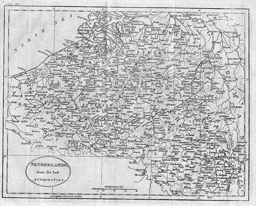 Holland Nederland map Karte Kupferstich gravure carte engraving