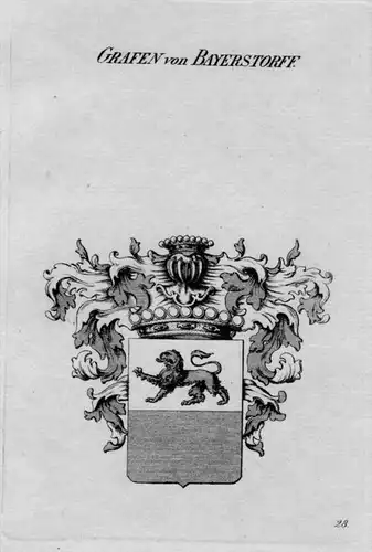 Bayerstorff Wappen Adel coat of arms heraldry Heraldik crest Kupferstich