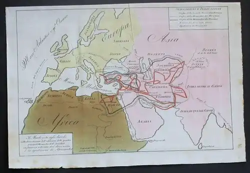 Asien Asia Karte map Aquatinta carte gravure aquatint China Japan Russia