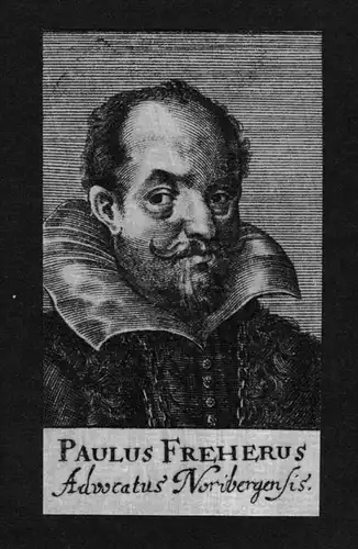Paul Freher Freherus Jurist lawyer Advokat Nürnberg Kupferstich Portrait