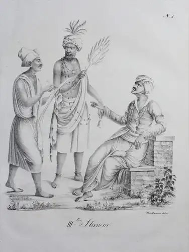 Türkei Turkey Orient costume Inkunabel Lithographie Brodtmann lithograph