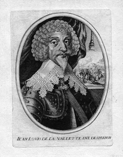 Jean Louis de Nogaret de la Valette Epernon Portrait Kupferstich engraving