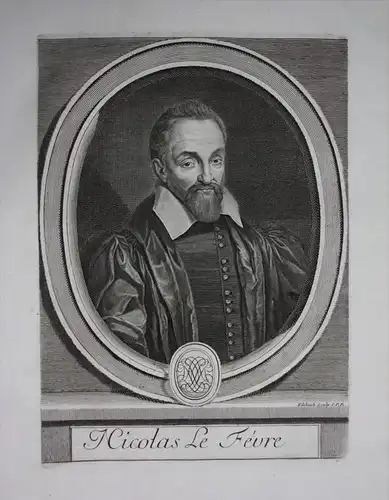 Nicolas Lefevre Philologe Frankreich France gravure Kuperstich Portrait