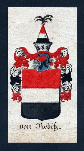 von Rebitz Böhmen Wappen coat of arms Manuskript