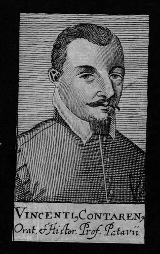 Vincenti Contarenus Professor Padova Padua Italy Kupferstich Portrait