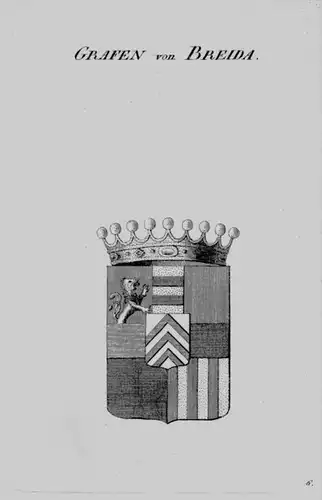 Breida Wappen Adel coat of arms heraldry Heraldik crest Kupferstich