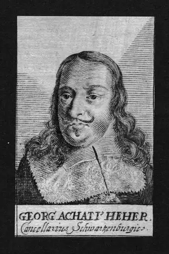 Georg Achati Heher - Georg Achatius Heher (1601 - 1667) Gesandter beim Westfälischen Frieden Jurist lawyer Sc