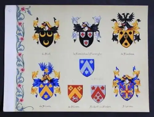 Fiet Flamand Flandres Flokes Florins Flines Blason Wappen heraldry heraldique