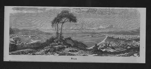 Nizza Nice Frankreich France Holzstich wood engraving