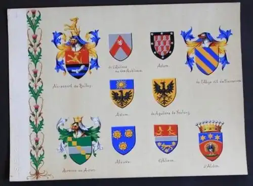Adam de Aguilera de Fouleng Alauve d'Alleux Blason Wappen heraldry heraldique