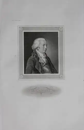 Johannes von Müller Publizist Staatsmann engraving  Portrait