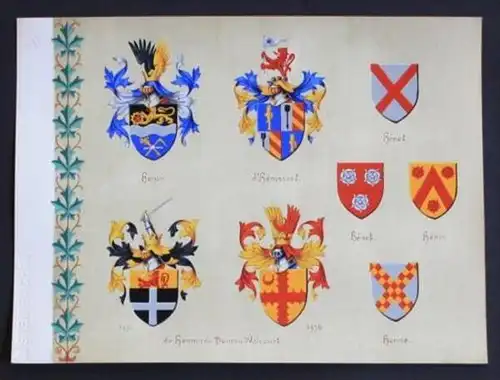 Henin Henet Henne Henissart Hennin Blason Wappen Heraldik