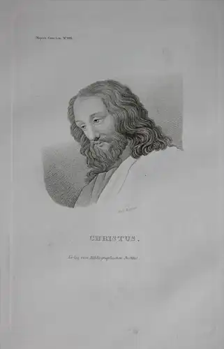 Jesus Christus Christ Nazareth Gottes Sohn engraving  Portrait