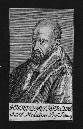 Girolamo Mercuriale Arzt doctor Padua Italien Kupferstich Portrait