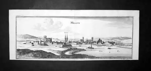 Melun Ile-de-France Frankreich     gravure