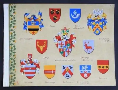 Denys Denis Descantons de Montblan Deschamps de Pas Blason Wappen Heraldik