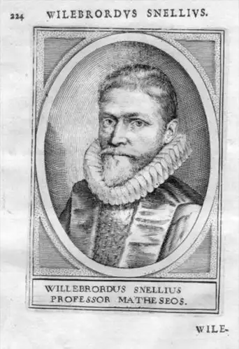 Willebord van Roijen Snell Leiden Holland Portrait Kupferstich gravure