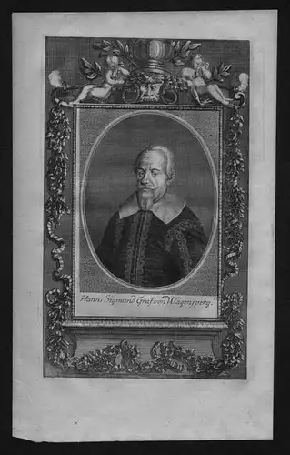 Johannes Segismundo Graf von Wagensperg engraving Kupferstich Portrait