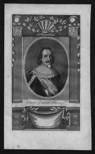 Johann von Altring von Dietenhofen engraving Kupferstich Portrait