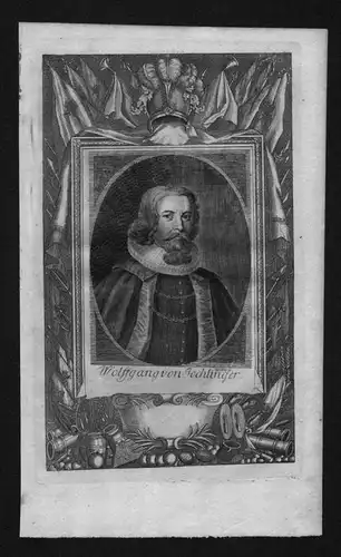 Wolfgang von Jochlinger Österreich Jurist engraving Kupferstich Portrait