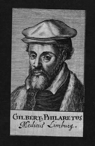 Gilbert Fuchs Philaretus Arzt doctor Limburg Hessen Kupferstich Portrait