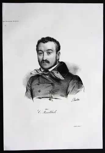 Jean Gabriel Capot de Feuillide Journalist Jurist Lithographie Portrait