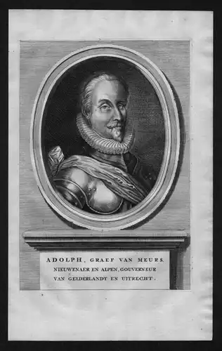 Adolf von Neuenahr Graf Limburg Moers Portrait Kupferstich