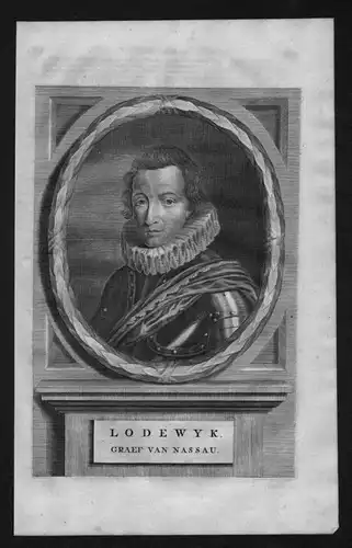 Ludwig von Nassau Dillenburg Holland Niederlande Portrait Kupferstich
