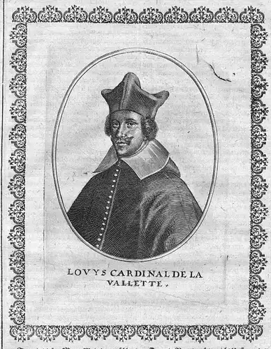 Louis de Nogaret de la Valette-Epernon (1593 - 1639) archbishop Toulouse Cardinal Kardinal Portrait
