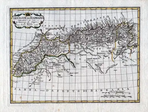 Le coste di Barbaria - Maroc Tunisie Algerie Afrique Africa Morocco Algeria Gibraltar Tunis Tunesia Marokko Tu