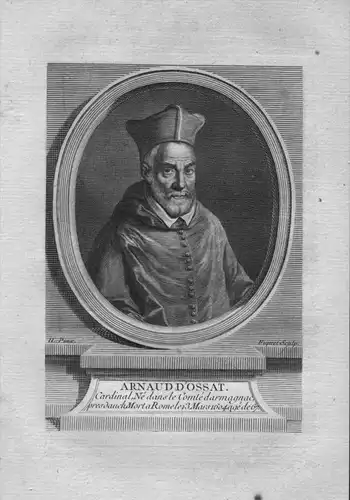 Arnaud D'Ossat - Arnaud Ossat (1537 - 1604) eveque de Rennes, Bayeux, cardinal-pretre de Saint-Eusebe, Diploma