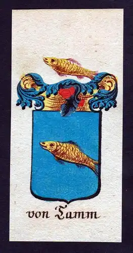 von Tamm Böhmen Wappen Adel coat of arms Manuskript