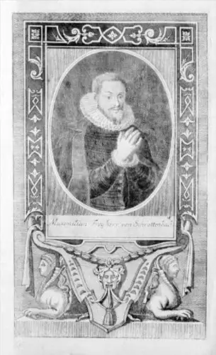 Maximilian Freiherr v. Schrattenbach Steiermark Kupferstich Portrait