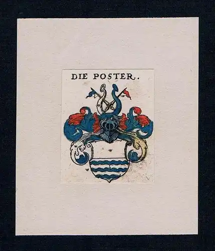 . die Poster Wappen coat of arms heraldry Heraldik Kupferstich