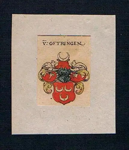 h. Tanneck Rugg Wappen Kupferstich Heraldik coat of arms crest heraldry