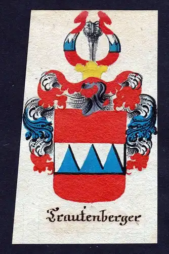 Trautenberger Böhmen Wappen coat of arms Manuskript