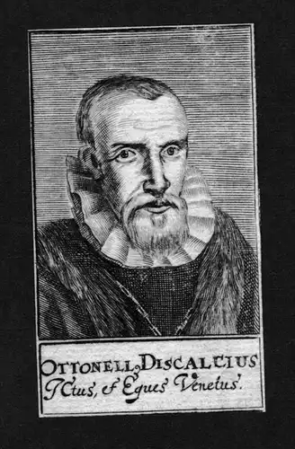 Ottonellus Discalcius Jurist lawyer Italien Venedig Kupferstich Portrait