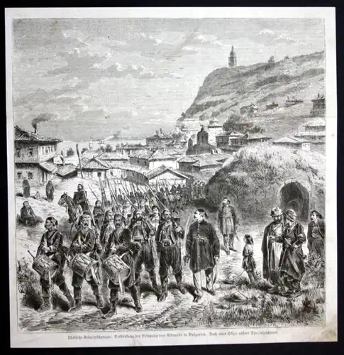 Türkische Kriegsrüstungen Verstärkung der Besatzung von Nikopolis in Bulgarien - Nikopol Bulgarien Bulgaria
