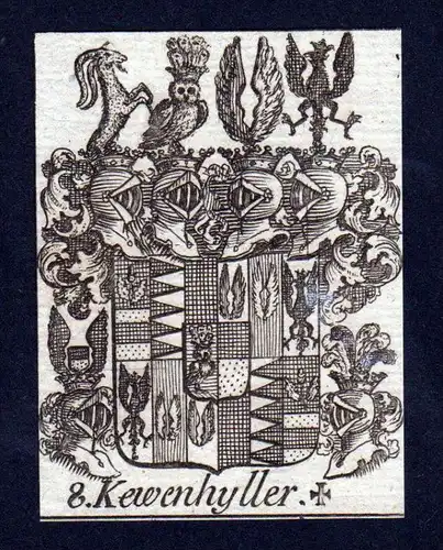 - Kewenhyller Wappen vapen coat of arms Heraldik Genealogie Kupferstich