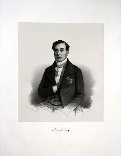 Francois Jacques de Larderel Portait Lithographie Litho