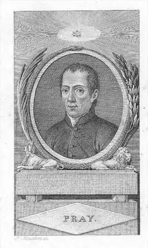 György Pray Hungary Ungarn Kupferstich Portrait engraving