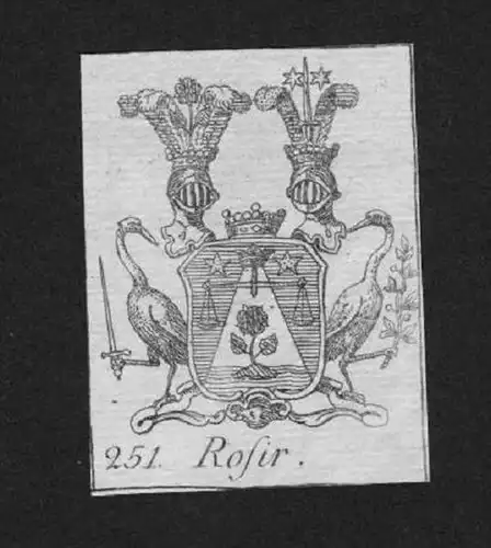 Rosir Wappen vapen coat of arms Genealogie Heraldik